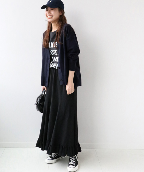 JOURNAL STANDARD relume(ジャーナルスタンダード レリューム)の「ディープVカーディガン◆(カーディガン/ボレロ・レディース・ネイビー/ブルー/キャメル・FREE)」の12枚目の写真
