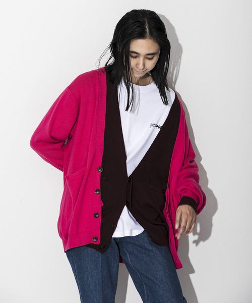 URBAN RESEARCH(アーバンリサーチ)の「iI Knit cardigan(カーディガン/ボレロ・レディース・ピンク/イエロー/オレンジ/グリーン/ボルドー・SMALL/MEDIUM)」の1枚目の写真