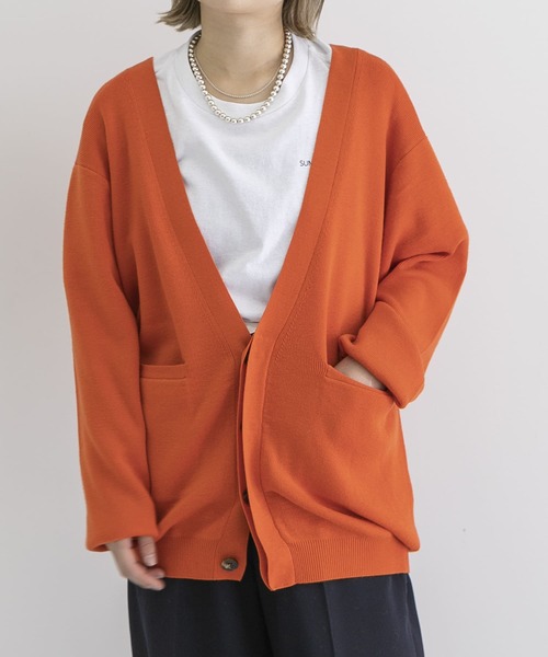 URBAN RESEARCH(アーバンリサーチ)の「iI Knit cardigan(カーディガン/ボレロ・レディース・ピンク/イエロー/オレンジ/グリーン/ボルドー・SMALL/MEDIUM)」の5枚目の写真