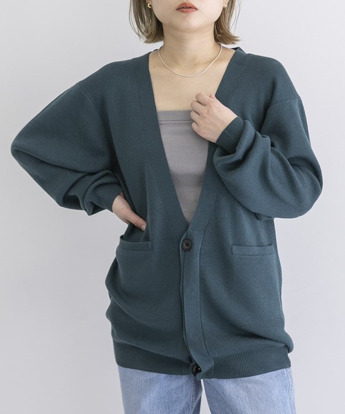 URBAN RESEARCH(アーバンリサーチ)の「iI Knit cardigan(カーディガン/ボレロ・レディース・ピンク/イエロー/オレンジ/グリーン/ボルドー・SMALL/MEDIUM)」の2枚目の写真