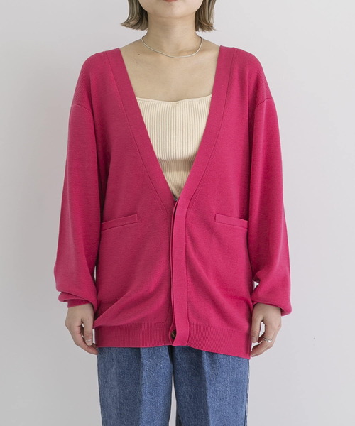 URBAN RESEARCH(アーバンリサーチ)の「iI Knit cardigan(カーディガン/ボレロ・レディース・ピンク/イエロー/オレンジ/グリーン/ボルドー・SMALL/MEDIUM)」の15枚目の写真