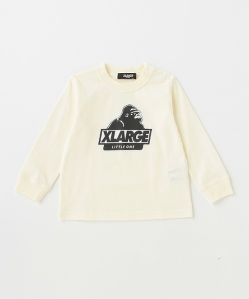 XLARGE KIDS（エクストララージキッズ）の「スランテッドOGゴリラ長袖Tシャツ（Tシャツ/カットソー・キッズ・ブラック/オフホワイト/ライトグリーン/イエロー・140cm/80ｃｍ/90cm/100cm/110cm/120cm/130cm）」の2枚目の写真