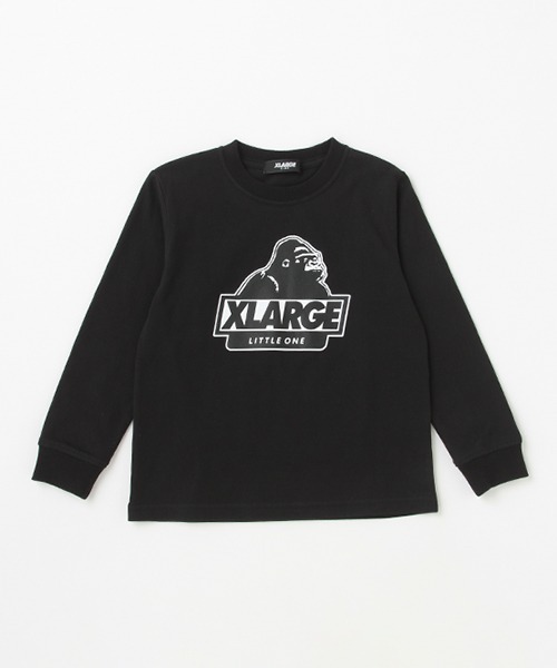 XLARGE KIDS（エクストララージキッズ）の「スランテッドOGゴリラ長袖Tシャツ（Tシャツ/カットソー・キッズ・ブラック/オフホワイト/ライトグリーン/イエロー・140cm/80ｃｍ/90cm/100cm/110cm/120cm/130cm）」の3枚目の写真