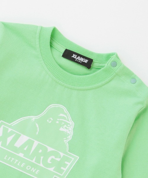 XLARGE KIDS（エクストララージキッズ）の「スランテッドOGゴリラ長袖Tシャツ（Tシャツ/カットソー・キッズ・ブラック/オフホワイト/ライトグリーン/イエロー・140cm/80ｃｍ/90cm/100cm/110cm/120cm/130cm）」の11枚目の写真