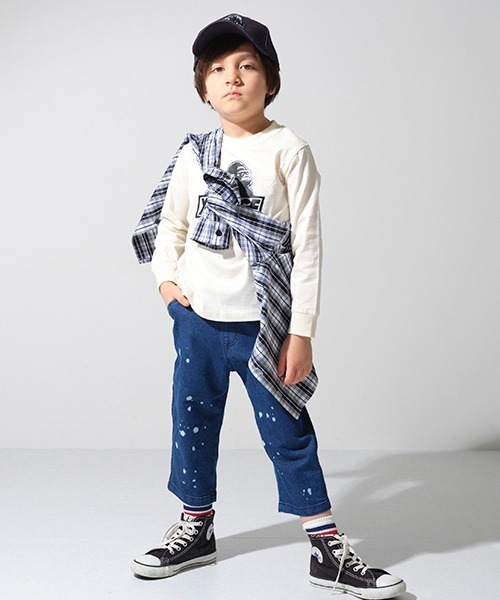 XLARGE KIDS（エクストララージキッズ）の「スランテッドOGゴリラ長袖Tシャツ（Tシャツ/カットソー・キッズ・ブラック/オフホワイト/ライトグリーン/イエロー・140cm/80ｃｍ/90cm/100cm/110cm/120cm/130cm）」の20枚目の写真