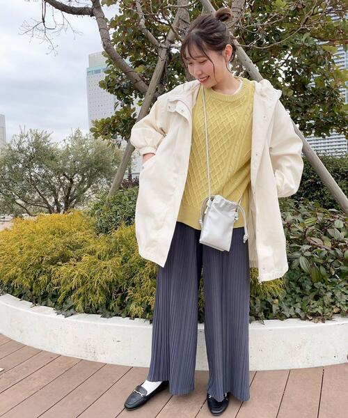 Cutie Blonde（キューティーブロンド）の「◆【S-L/2点セット】ケーブル編みベスト+Tシャツ（その他トップス・レディース・ナチュラル/レモンイエロー/ブラック・01/03/02）」の18枚目の写真