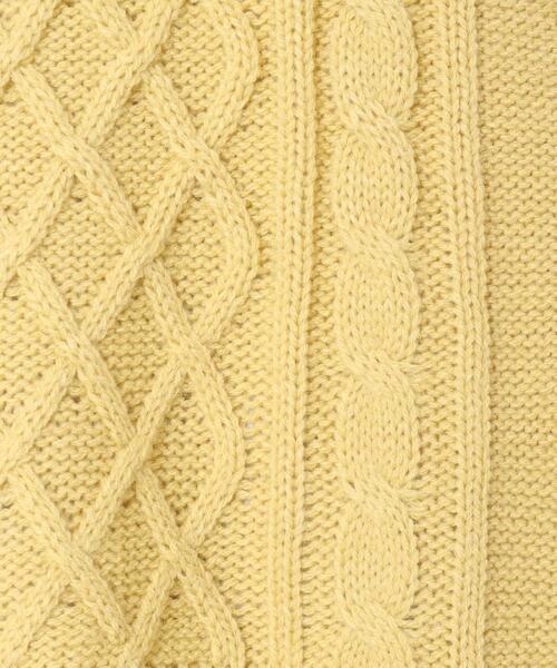 Cutie Blonde（キューティーブロンド）の「◆【S-L/2点セット】ケーブル編みベスト+Tシャツ（その他トップス・レディース・ナチュラル/レモンイエロー/ブラック・01/03/02）」の20枚目の写真