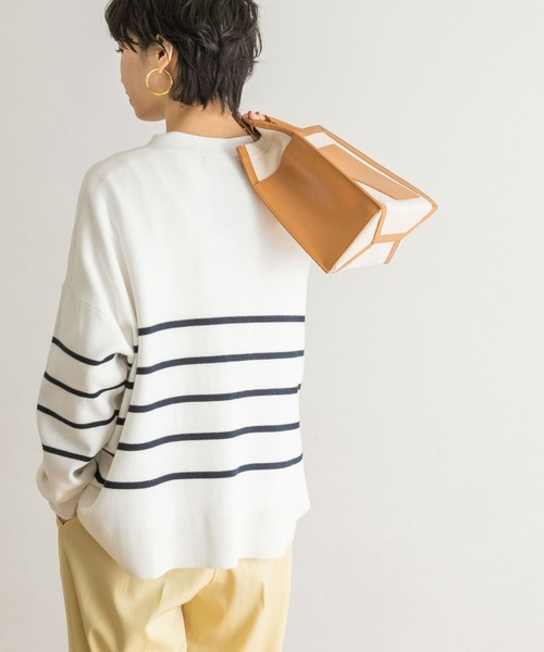 URBAN RESEARCH(アーバンリサーチ)の「コットンスムースVネックカーディガン(カーディガン/ボレロ・レディース・グリーン/ホワイト系その他/ベージュ・FREE)」の10枚目の写真