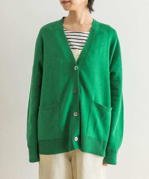 URBAN RESEARCH(アーバンリサーチ)の「コットンスムースVネックカーディガン(カーディガン/ボレロ・レディース・グリーン/ホワイト系その他/ベージュ・FREE)」の12枚目の写真