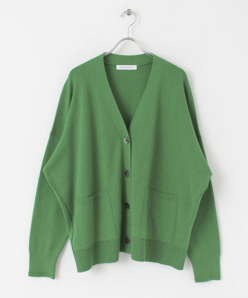 URBAN RESEARCH(アーバンリサーチ)の「コットンスムースVネックカーディガン(カーディガン/ボレロ・レディース・グリーン/ホワイト系その他/ベージュ・FREE)」の18枚目の写真