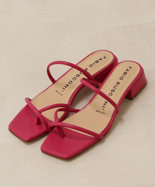 FABIO RUSCONI（ファビオルスコーニ）の「FABIO RUSCONI/スリムストラップサンダル（サンダル・レディース・ピンク/キャメル・36/37/38）」の19枚目の写真