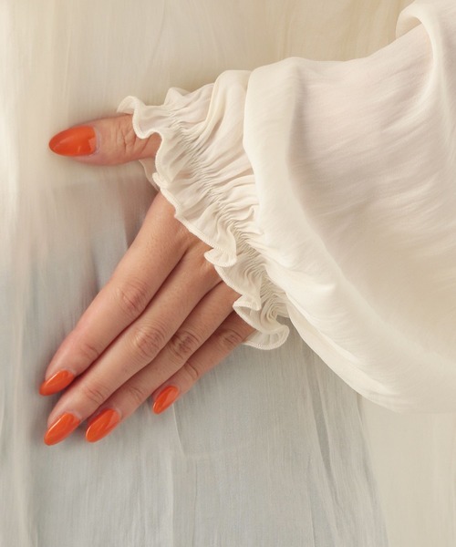 Heather（ヘザー）の「BIG襟ブラウス　275374（シャツ/ブラウス・レディース・ブラック/グレー/オフホワイト・FREE）」の7枚目の写真