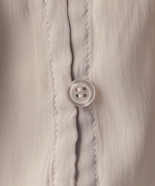 Heather（ヘザー）の「BIG襟ブラウス　275374（シャツ/ブラウス・レディース・ブラック/グレー/オフホワイト・FREE）」の12枚目の写真