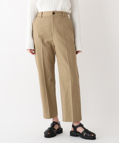 OPAQUE.CLIP(オペークドットクリップ)の「◆【OC】オーガニックコットンチノ ハイウエストワイド(その他パンツ・レディース・オフホワイト/ベージュ・38/40)」の5枚目の写真