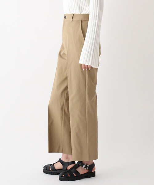 OPAQUE.CLIP(オペークドットクリップ)の「◆【OC】オーガニックコットンチノ ハイウエストワイド(その他パンツ・レディース・オフホワイト/ベージュ・38/40)」の3枚目の写真