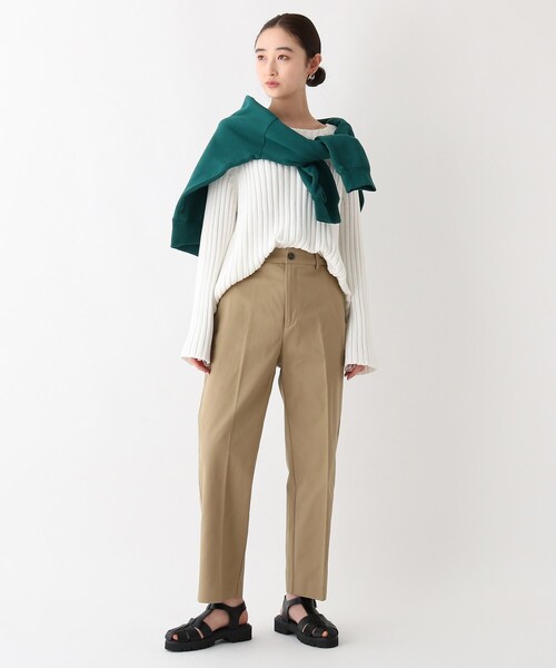 OPAQUE.CLIP(オペークドットクリップ)の「◆【OC】オーガニックコットンチノ ハイウエストワイド(その他パンツ・レディース・オフホワイト/ベージュ・38/40)」の22枚目の写真