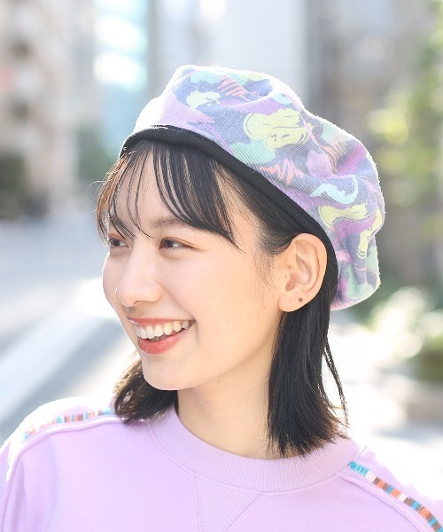 チチカカ（チチカカ）の「リバーシブルスウェットベレー（ハンチング/ベレー帽・レディース・ブラック/ネイビー・FREE）」の7枚目の写真