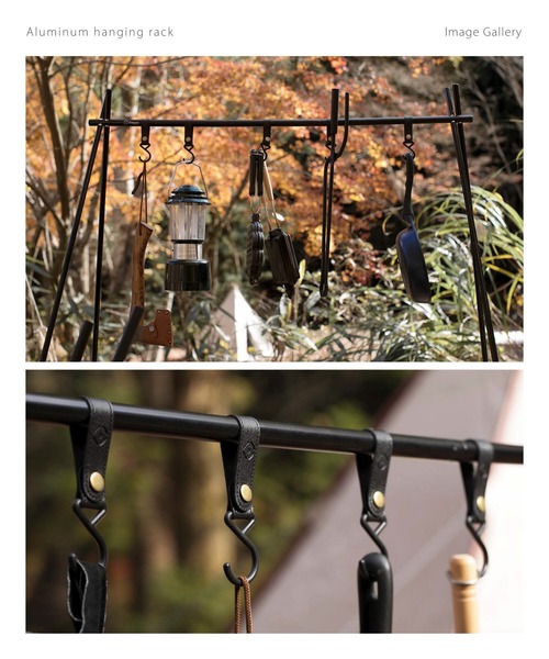 S'more（スモア）の「S'more / Aluminum hanging rack S アウトドアハンギングラック（アウトドアグッズ・レディース・ブラック・SMALL）」の6枚目の写真