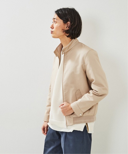 EDIFICE SELECT（エディフィスセレクト）の「ハリントン ブルゾン（ブルゾン・メンズ・ベージュ/ネイビー・SMALL/MEDIUM/LARGE）」の10枚目の写真