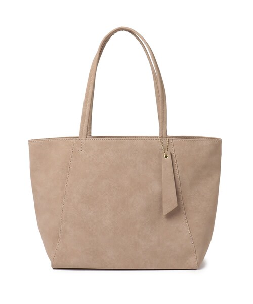 SHOO・LA・RUE（シューラルー）の「◆シンプル合皮トート（トートバッグ・レディース・ブラック/カーキ/ブルー/ナチュラル/キャメル/ピンク系・00）」の5枚目の写真