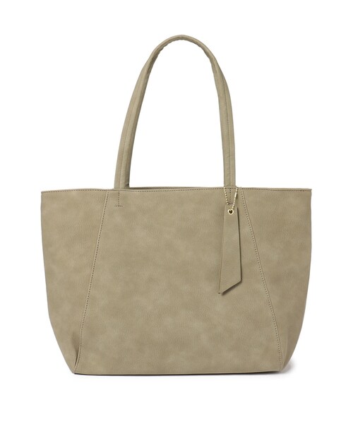 SHOO・LA・RUE（シューラルー）の「◆シンプル合皮トート（トートバッグ・レディース・ブラック/カーキ/ブルー/ナチュラル/キャメル/ピンク系・00）」の3枚目の写真