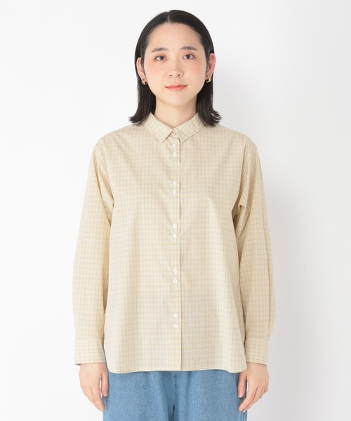 studio CLIP（スタディオクリップ）の「【速乾/接触冷感/マシーンウォッシャブル/お手入れ楽】スタンダードシャツ（シャツ/ブラウス・レディース・ホワイト/サックスブルー/その他2/その他1・MEDIUM/LARGE）」の7枚目の写真