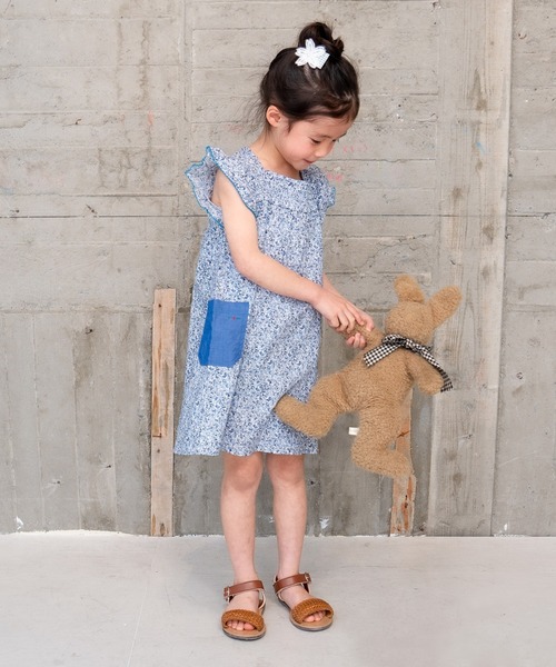 RAGMART(ラグマート)の「スモッキングワンピース(ワンピース・キッズ・レッド/ブルー/オレンジ・110cm/100cm/120cm/130cm)」の6枚目の写真