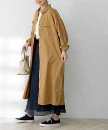 FORK&SPOON | FORK&SPOON　ミリタリーシャツワンピース(ワンピース)