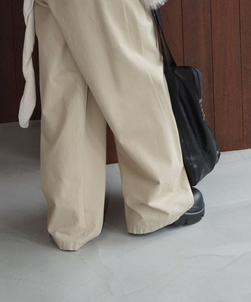 2タック サイドポケット ワイドパンツ je-101 chw22s072