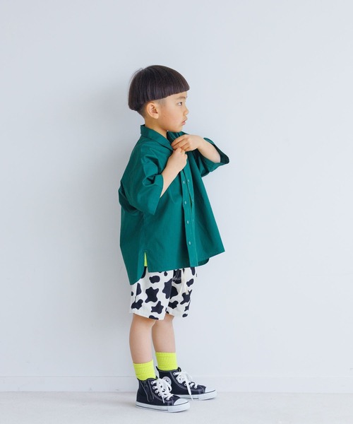 LOWRYS FARM（ローリーズファーム）の「ハーフスリーブシャツ　269273（シャツ/ブラウス・キッズ・イエロー/グリーン・110cm/120cm/130cm/140cm/150cm）」の2枚目の写真