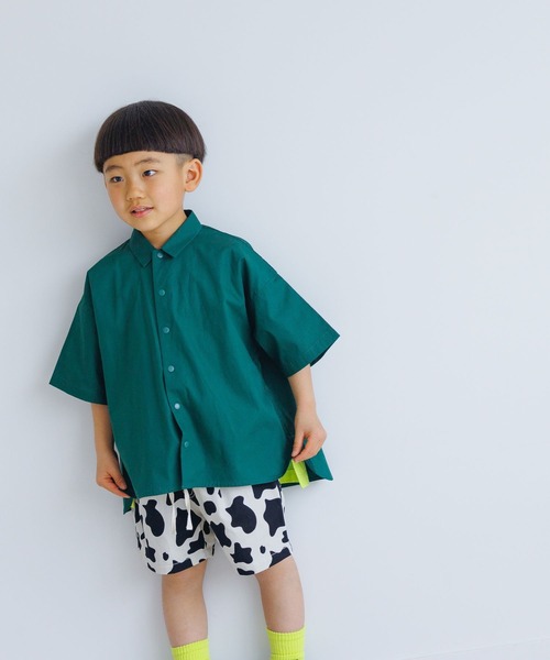 LOWRYS FARM（ローリーズファーム）の「ハーフスリーブシャツ　269273（シャツ/ブラウス・キッズ・イエロー/グリーン・110cm/120cm/130cm/140cm/150cm）」の8枚目の写真