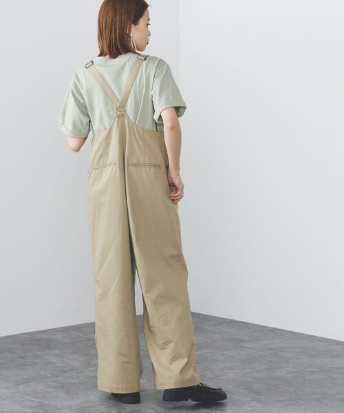 BEAMS HEART（ビームスハート）の「BEAMS HEART / セミワイド サロペット（つなぎ/オールインワン・レディース・ベージュ/オフホワイト/ブラック系その他4・SMALL/MEDIUM）」の8枚目の写真