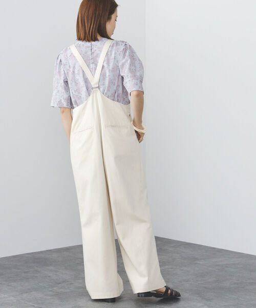 BEAMS HEART（ビームスハート）の「BEAMS HEART / セミワイド サロペット（つなぎ/オールインワン・レディース・ベージュ/オフホワイト/ブラック系その他4・SMALL/MEDIUM）」の12枚目の写真