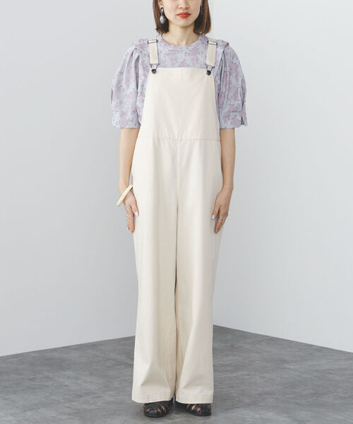 BEAMS HEART（ビームスハート）の「BEAMS HEART / セミワイド サロペット（つなぎ/オールインワン・レディース・ベージュ/オフホワイト/ブラック系その他4・SMALL/MEDIUM）」の13枚目の写真