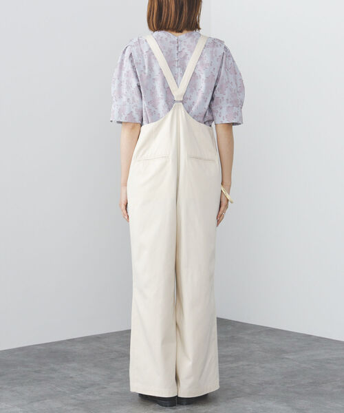 BEAMS HEART（ビームスハート）の「BEAMS HEART / セミワイド サロペット（つなぎ/オールインワン・レディース・ベージュ/オフホワイト/ブラック系その他4・SMALL/MEDIUM）」の15枚目の写真