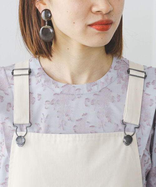 BEAMS HEART（ビームスハート）の「BEAMS HEART / セミワイド サロペット（つなぎ/オールインワン・レディース・ベージュ/オフホワイト/ブラック系その他4・SMALL/MEDIUM）」の16枚目の写真