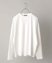 *SHIPS: スノー ウォッシュ加工 リラックス フィット ポンチ ロングスリーブ Tシャツ (ロンT)