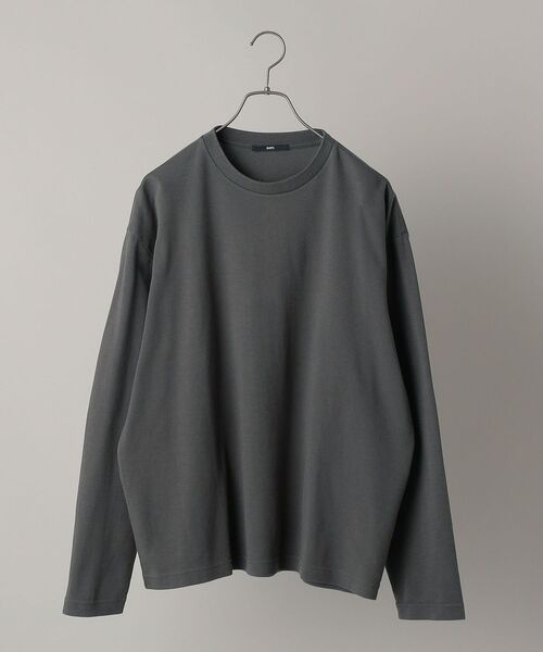 SHIPS(シップス)の「*SHIPS: スノー ウォッシュ加工 リラックス フィット ポンチ ロングスリーブ Tシャツ (ロンT)(Tシャツ/カットソー・メンズ・ホワイト/チャコールグレー/ライトブルー/ベージュ/ピンク/ライトグリーン・SMALL/MEDIUM/LARGE/X-LARGE)」の1枚目の写真