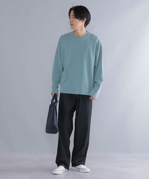 SHIPS(シップス)の「*SHIPS: スノー ウォッシュ加工 リラックス フィット ポンチ ロングスリーブ Tシャツ (ロンT)(Tシャツ/カットソー・メンズ・ホワイト/チャコールグレー/ライトブルー/ベージュ/ピンク/ライトグリーン・SMALL/MEDIUM/LARGE/X-LARGE)」の10枚目の写真