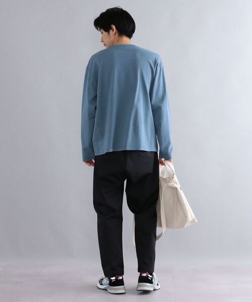 SHIPS(シップス)の「*SHIPS: スノー ウォッシュ加工 リラックス フィット ポンチ ロングスリーブ Tシャツ (ロンT)(Tシャツ/カットソー・メンズ・ホワイト/チャコールグレー/ライトブルー/ベージュ/ピンク/ライトグリーン・SMALL/MEDIUM/LARGE/X-LARGE)」の13枚目の写真