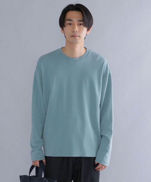 SHIPS(シップス)の「*SHIPS: スノー ウォッシュ加工 リラックス フィット ポンチ ロングスリーブ Tシャツ (ロンT)(Tシャツ/カットソー・メンズ・ホワイト/チャコールグレー/ライトブルー/ベージュ/ピンク/ライトグリーン・SMALL/MEDIUM/LARGE/X-LARGE)」の17枚目の写真