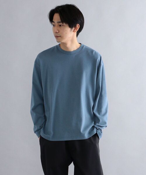 SHIPS(シップス)の「*SHIPS: スノー ウォッシュ加工 リラックス フィット ポンチ ロングスリーブ Tシャツ (ロンT)(Tシャツ/カットソー・メンズ・ホワイト/チャコールグレー/ライトブルー/ベージュ/ピンク/ライトグリーン・SMALL/MEDIUM/LARGE/X-LARGE)」の18枚目の写真