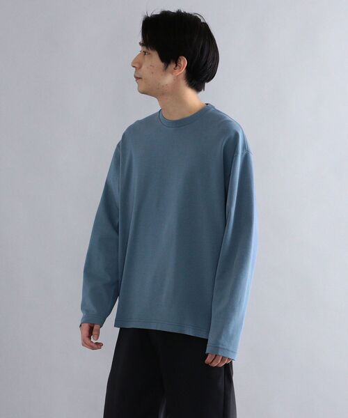 SHIPS(シップス)の「*SHIPS: スノー ウォッシュ加工 リラックス フィット ポンチ ロングスリーブ Tシャツ (ロンT)(Tシャツ/カットソー・メンズ・ホワイト/チャコールグレー/ライトブルー/ベージュ/ピンク/ライトグリーン・SMALL/MEDIUM/LARGE/X-LARGE)」の19枚目の写真