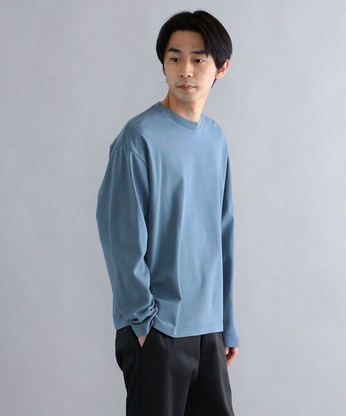 SHIPS(シップス)の「*SHIPS: スノー ウォッシュ加工 リラックス フィット ポンチ ロングスリーブ Tシャツ (ロンT)(Tシャツ/カットソー・メンズ・ホワイト/チャコールグレー/ライトブルー/ベージュ/ピンク/ライトグリーン・SMALL/MEDIUM/LARGE/X-LARGE)」の21枚目の写真