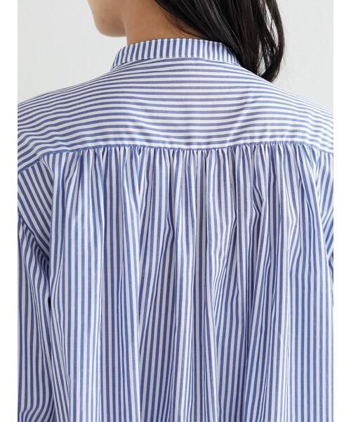 ELENCARE DUE（エレンカーレデュエ）の「・ELENCARE DUE ストライプシャツワンピース（ワンピース・レディース・ブラック/ベージュ/ブルー/グリーン・FREE）」の21枚目の写真