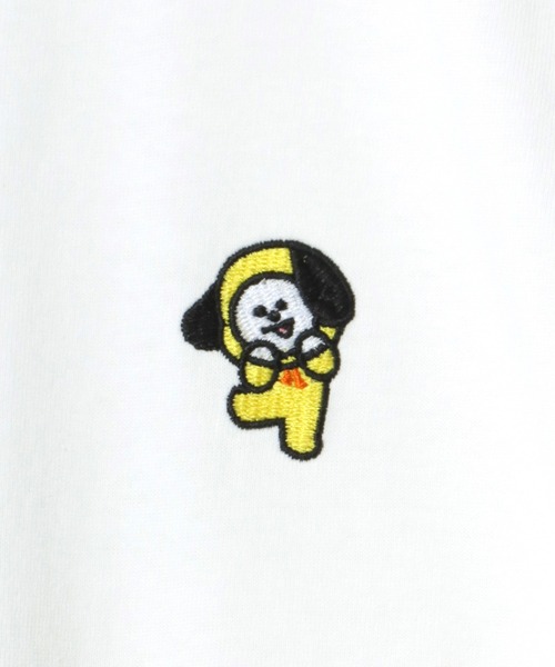 BT21(ビーティーイシビル)の「BT21 キャラクター胸ワンポイント刺繍ビッグシルエットTシャツ(ユニセックスサイズ)(Tシャツ/カットソー・レディース・ホワイト系1/ホワイト系2/ホワイト系3/ホワイト系4/ホワイト系5/ホワイト系6/ホワイト系7・M/L)」の20枚目の写真