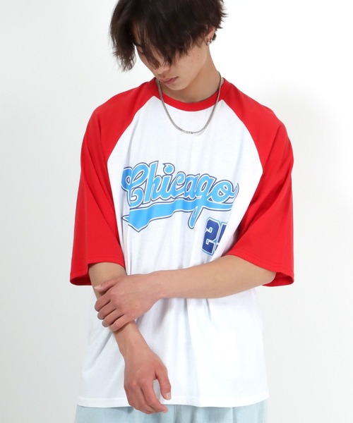 セール スタジアムカレッジロゴプリント ビッグシルエット ラグランｔシャツ Tシャツ カットソー Salong Hameu サロン ハミュー のファッション通販 Zozotown