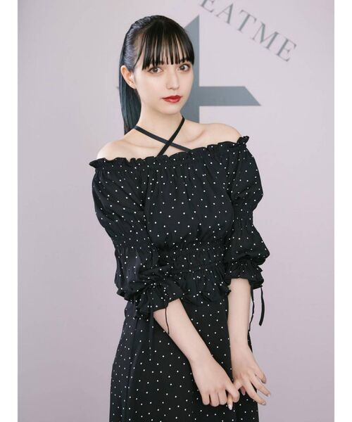 EATME（イートミー）の「マムルークスリーブオフショルTOP（セットアップ可能）（シャツ/ブラウス・レディース・ブラック/ピンク/その他1・FREE）」の11枚目の写真