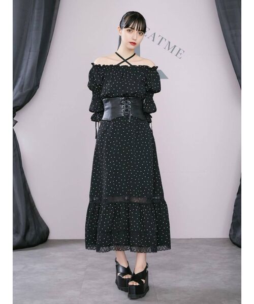 EATME（イートミー）の「マムルークスリーブオフショルTOP（セットアップ可能）（シャツ/ブラウス・レディース・ブラック/ピンク/その他1・FREE）」の15枚目の写真