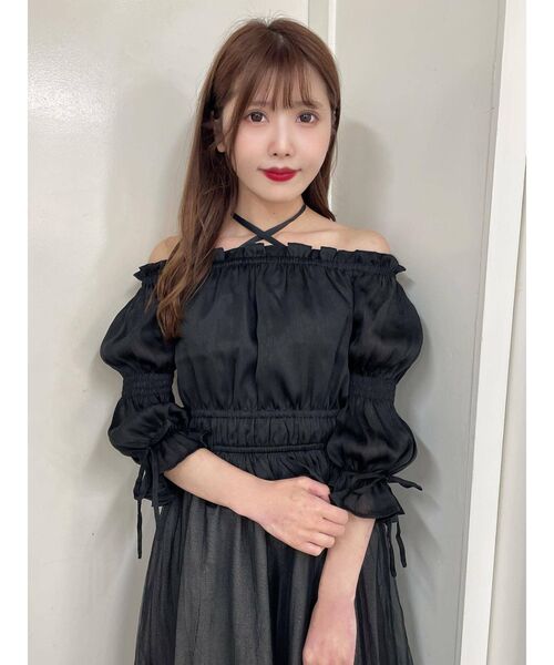 EATME（イートミー）の「マムルークスリーブオフショルTOP（セットアップ可能）（シャツ/ブラウス・レディース・ブラック/ピンク/その他1・FREE）」の16枚目の写真